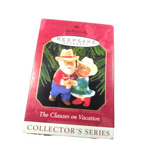 Hallmark Keepsake Ornament The Claus On Vacation Texas Cowboys 1999